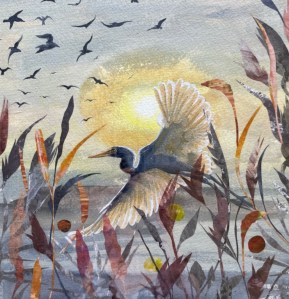 Jessica Palmer, Evening Egret