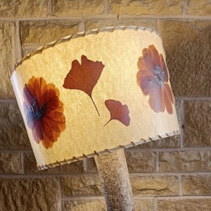 Divya and Mitali Atkins, wood lamp